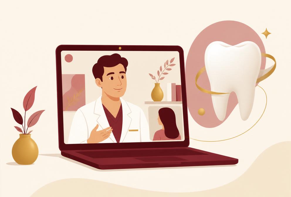 Tele Consultation illustration at Manglam Dental Clinics